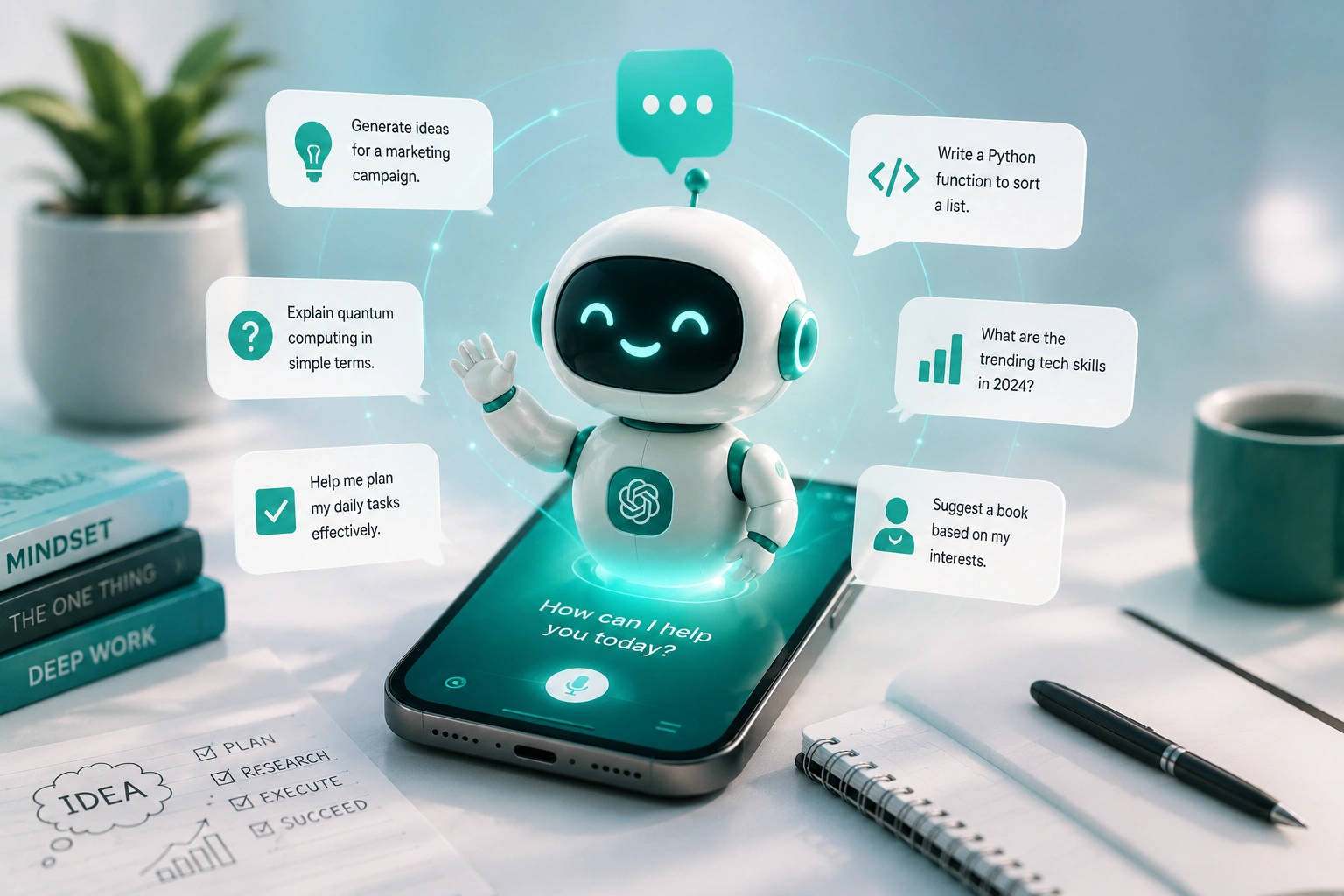 AI Chat Assistant illustration