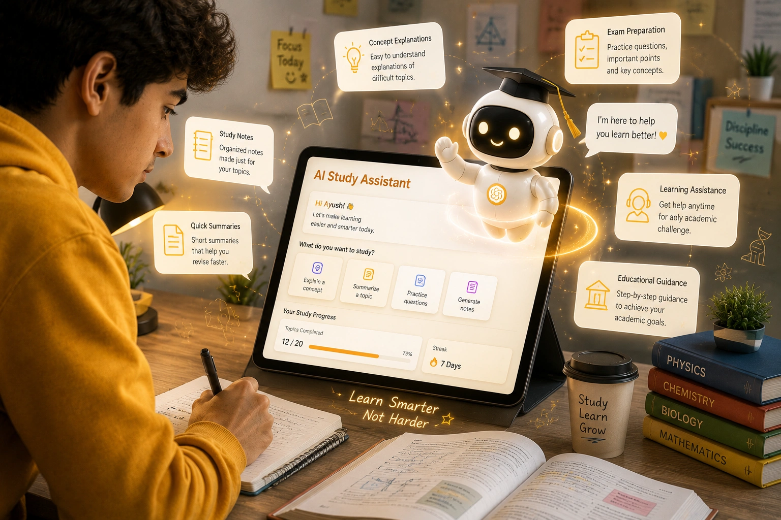 AI Study Assistant illustration
